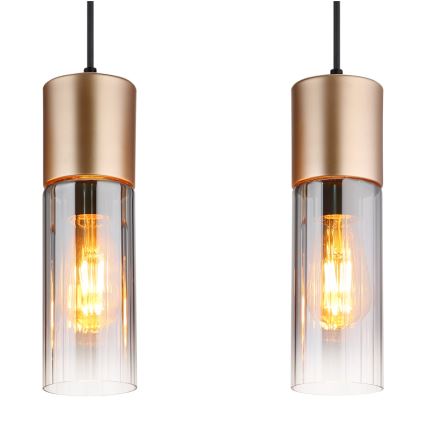 Globo - Hängeleuchte 3xE27/25W/230V bronzen