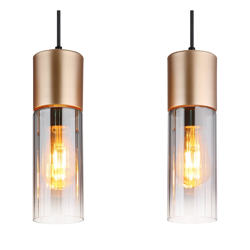 Globo - Hängeleuchte 3xE27/25W/230V bronzen