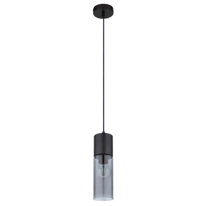 Globo - Hängeleuchte an Kabel 1xE27/25W/230V Ø 10,5 cm schwarz