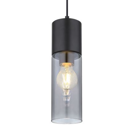 Globo - Hängeleuchte an Kabel 1xE27/25W/230V Ø 10,5 cm schwarz