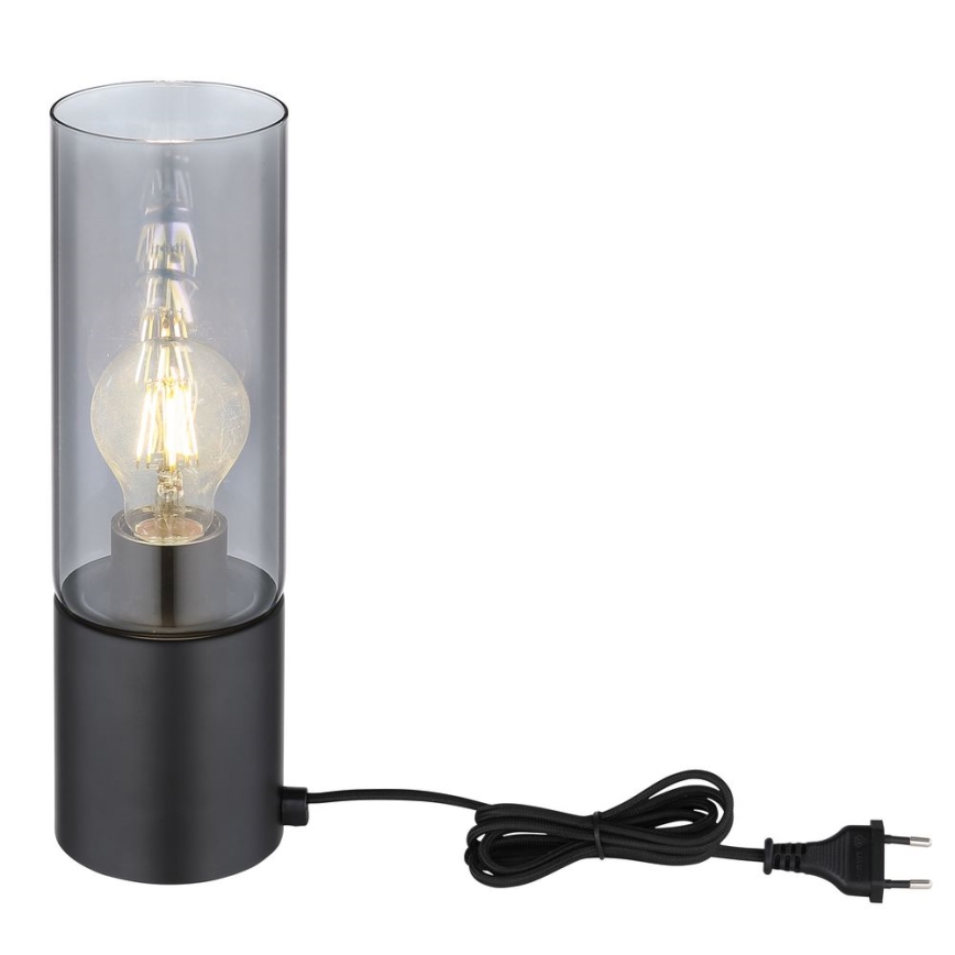 Globo - Touch-Tischlampe 1xE27/25W/230V Ø 9 cm schwarz