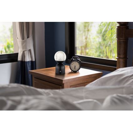 Globo - Dimmbare LED-Tischleuchte mit Touch-Funktion LED/2,5W/3,7V 2700/4000/6500K 1800 mAh USB schwarz