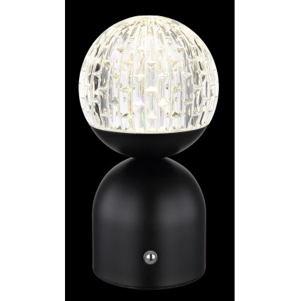 Globo - Dimmbare LED-Tischleuchte mit Touch-Funktion LED/2,5W/3,7V 2700/4000/6500K 1800 mAh USB schwarz