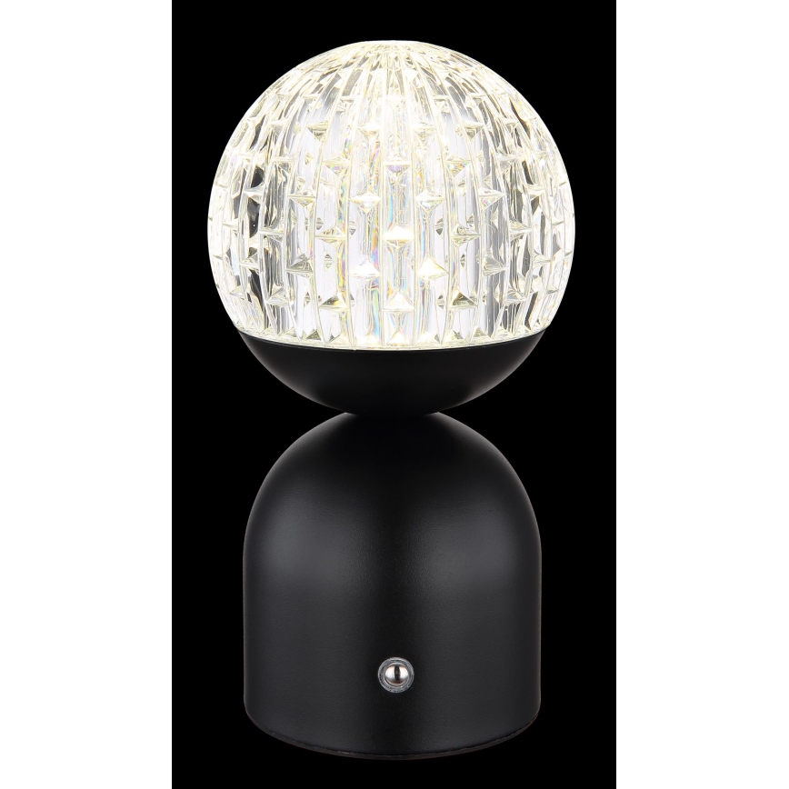 Globo - Dimmbare LED-Tischleuchte mit Touch-Funktion LED/2,5W/3,7V 2700/4000/6500K 1800 mAh USB schwarz