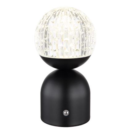 Globo - Dimmbare LED-Tischleuchte mit Touch-Funktion LED/2,5W/3,7V 2700/4000/6500K 1800 mAh USB schwarz
