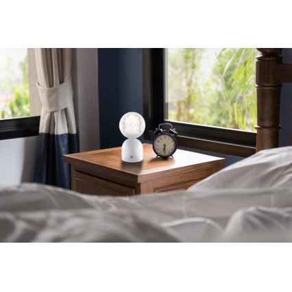 Globo - Dimmbare LED-Tischleuchte mit Touch-Funktion LED/2,5W/3,7V 2700/4000/65000K 1800 mAh USB weiß