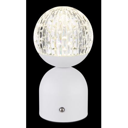 Globo - Dimmbare LED-Tischleuchte mit Touch-Funktion LED/2,5W/3,7V 2700/4000/65000K 1800 mAh USB weiß