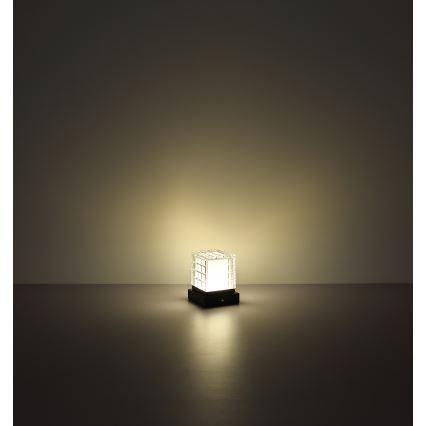 Globo - Dimmbare LED-Tischleuchte mit Touch-Funktion LED/2,5W/3,7V 2700K/4000K/6500K 1800 mAh USB schwarz