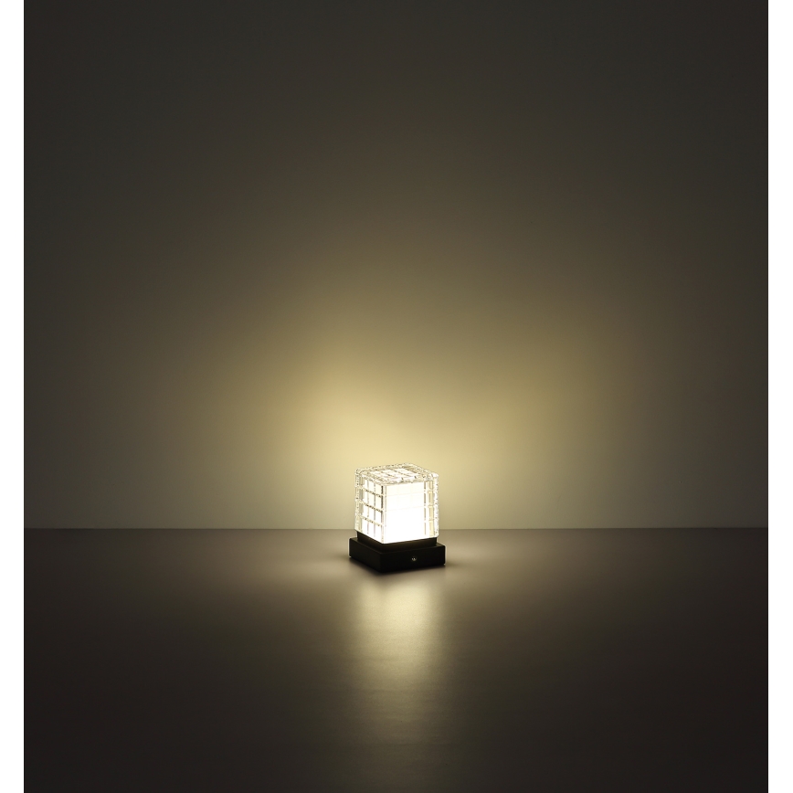 Globo - Dimmbare LED-Tischleuchte mit Touch-Funktion LED/2,5W/3,7V 2700K/4000K/6500K 1800 mAh USB schwarz