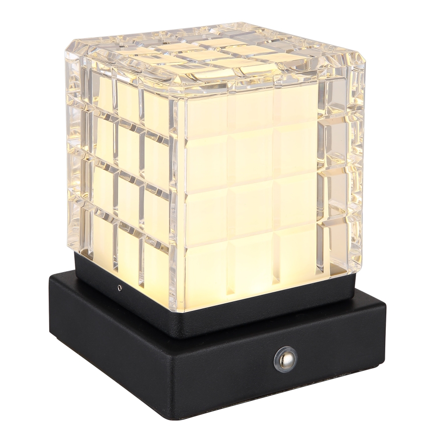 Globo - Dimmbare LED-Tischleuchte mit Touch-Funktion LED/2,5W/3,7V 2700K/4000K/6500K 1800 mAh USB schwarz