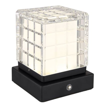 Globo - Dimmbare LED-Tischleuchte mit Touch-Funktion LED/2,5W/3,7V 2700K/4000K/6500K 1800 mAh USB schwarz