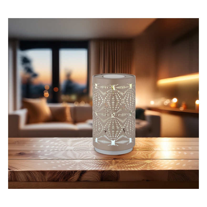 Globo - LED RGB Aufladbare Touch-Tischleuchte LED/1W/5V 500 mAh braun