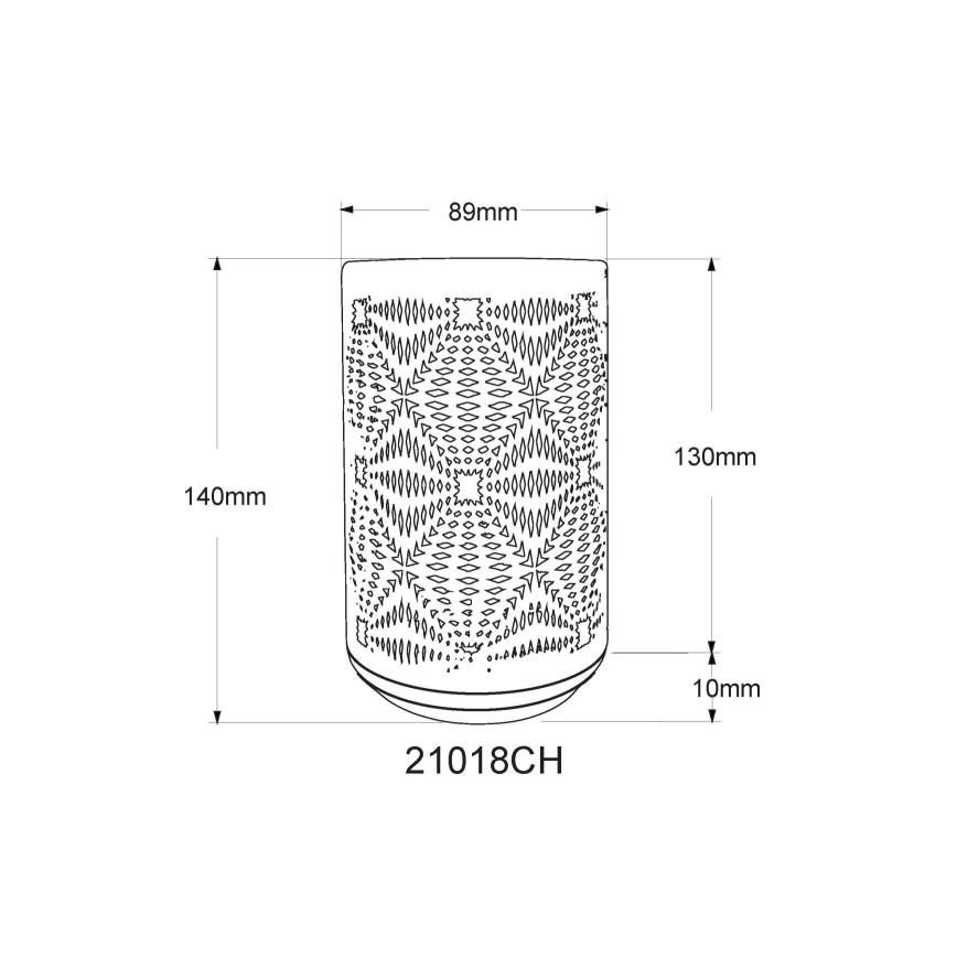 Globo - LED RGB Aufladbare Touch-Tischleuchte LED/1W/5V 500 mAh braun