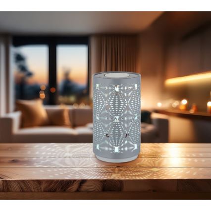 Globo - LED RGB Aufladbare Touch-Tischleuchte LED/1W/5V 500 mAh grau