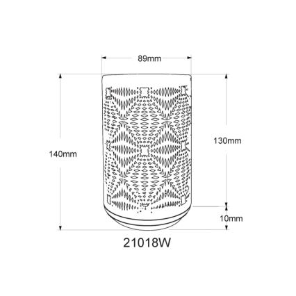 Globo - LED RGB Aufladbare Touch-Tischleuchte LED/1W/5V 500 mAh weiß