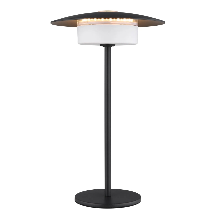 Globo - LED Außen-Tischlampe mit Touch-Bedienung, wiederaufladbar LED/3W/3,7V 1800/2700/3000K IP44 1800 mAh schwarz
