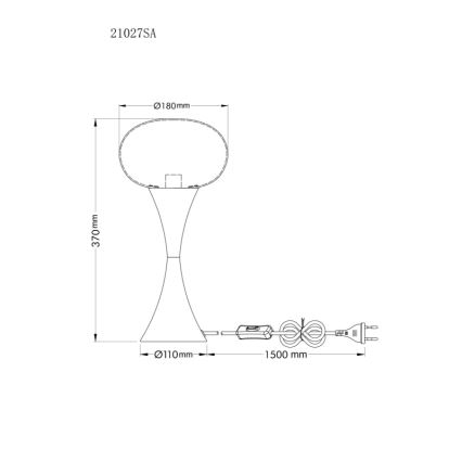 Globo - Tischleuchte 1xE14/25W/230V beige