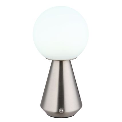 Globo - Dimmbare LED-Outdoor-Tischleuchte mit Touch-Funktion LED/1,5W/5V 3000/4500/6500K 1800 mAh IP41 matt Chrom
