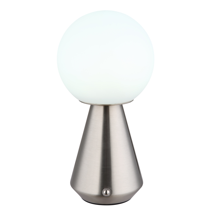 Globo - LED dimmbare Touch-Außen-Tischlampe LED/1,5W/5V 3000/4500/6500K 1800 mAh IP41 matt Chrom