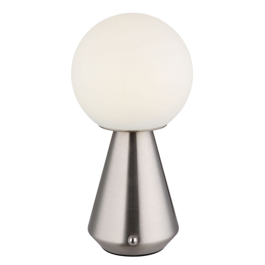 Globo - LED dimmbare Touch-Außen-Tischlampe LED/1,5W/5V 3000/4500/6500K 1800 mAh IP41 matt Chrom