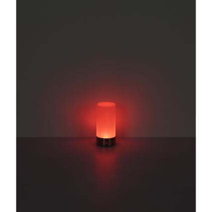 Globo - LED RGBW Dimmbare Touch-Outdoor-Tischleuchte LED/1,8W/5V 1500 mAh IP44 matt Chrom