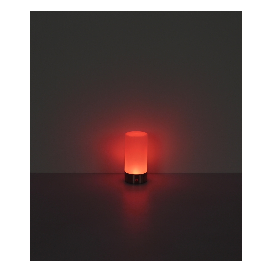 Globo - LED RGBW Dimmbare Touch-Outdoor-Tischleuchte LED/1,8W/5V 1500 mAh IP44 matt Chrom