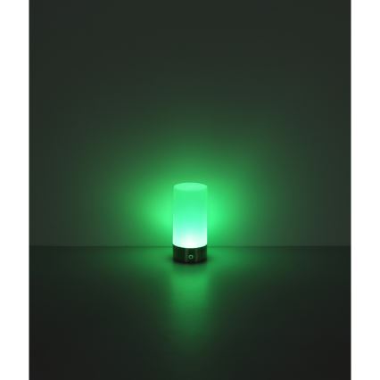 Globo - LED RGBW Dimmbare Touch-Outdoor-Tischleuchte LED/1,8W/5V 1500 mAh IP44 matt Chrom