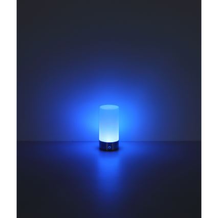 Globo - LED RGBW Dimmbare Touch-Outdoor-Tischleuchte LED/1,8W/5V 1500 mAh IP44 matt Chrom