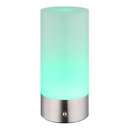 Globo - LED RGBW Dimmbare Touch-Outdoor-Tischleuchte LED/1,8W/5V 1500 mAh IP44 matt Chrom