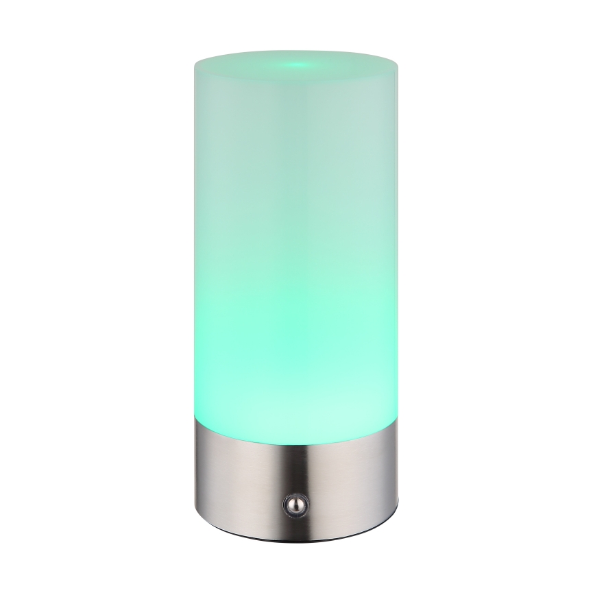 Globo - LED RGBW Dimmbare Touch-Outdoor-Tischleuchte LED/1,8W/5V 1500 mAh IP44 matt Chrom