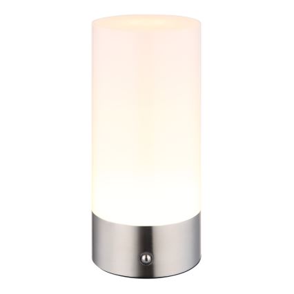 Globo - LED RGBW Dimmbare Touch-Outdoor-Tischleuchte LED/1,8W/5V 1500 mAh IP44 matt Chrom