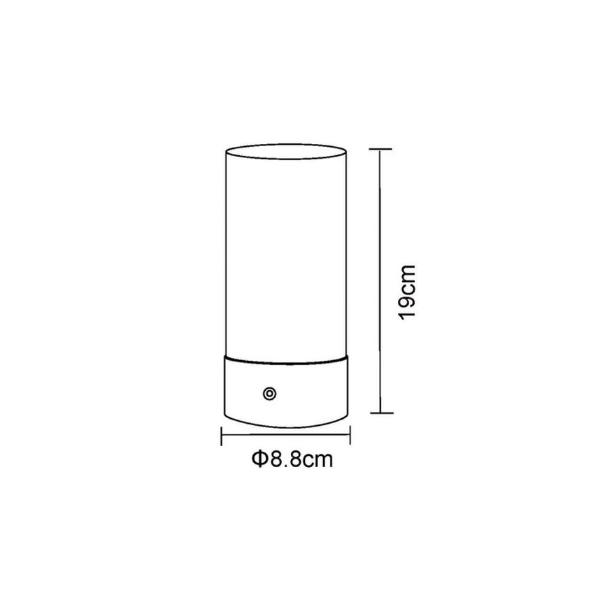 Globo - LED RGBW Dimmbare Touch-Outdoor-Tischleuchte LED/1,8W/5V 1500 mAh schwarz