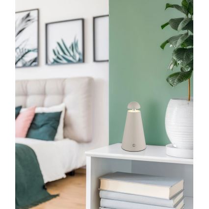 Globo - dimmbare LED-Tischlampe mit Touch-Bedienung, wiederaufladbar LED/1,2W/5V 1200 mAh