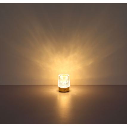Globo - LED dimmbare Touch-Tischlampe LED/1W/5V 3000K 1200 mAh gold