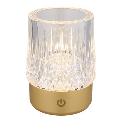 Globo - LED dimmbare Touch-Tischlampe LED/1W/5V 3000K 1200 mAh gold