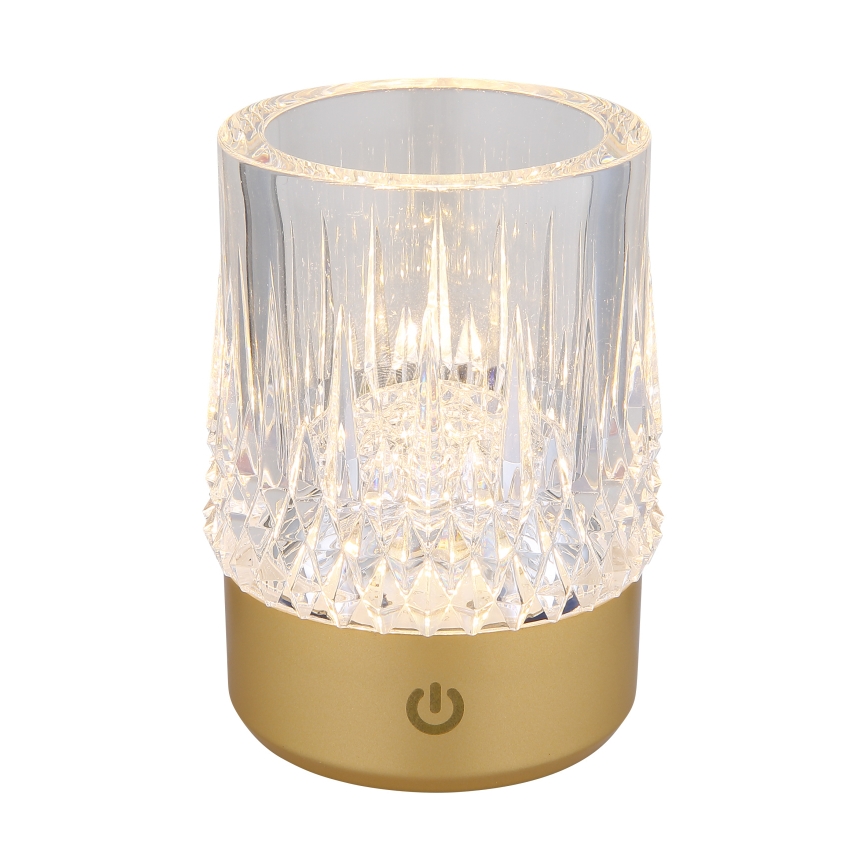 Globo - LED dimmbare Touch-Tischlampe LED/1W/5V 3000K 1200 mAh gold
