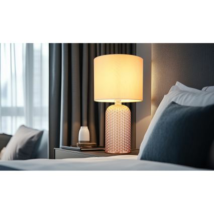 Globo - Tischleuchte 1xE27/60W/230V beige