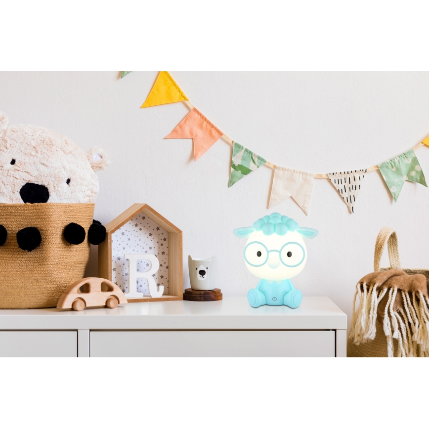 Globo - LED dimmbare wiederaufladbare Kinder-Nachtlampe LED/1W/5V 500 mAh blau