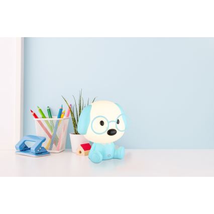 Globo - LED dimmbare wiederaufladbare Kinder-Nachtlampe LED/1W/5V 500 mAh blau