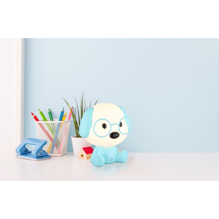 Globo - LED dimmbare wiederaufladbare Kinder-Nachtlampe LED/1W/5V 500 mAh blau
