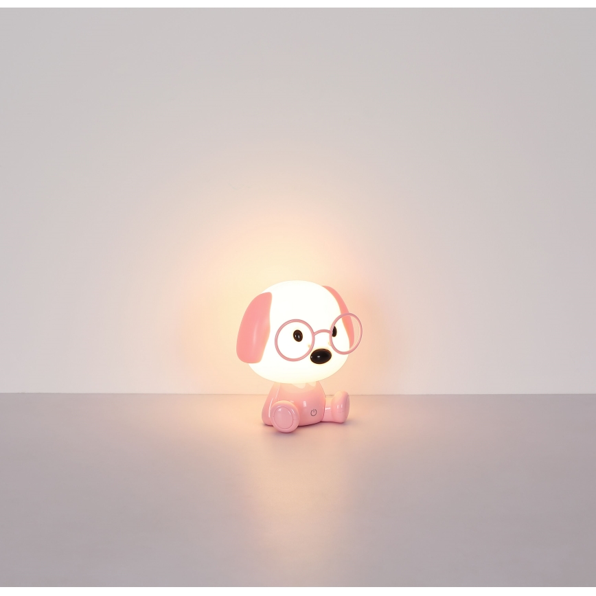 Globo - LED dimmbare wiederaufladbare Kinder-Nachtlampe LED/1W/5V 500 mAh rosa