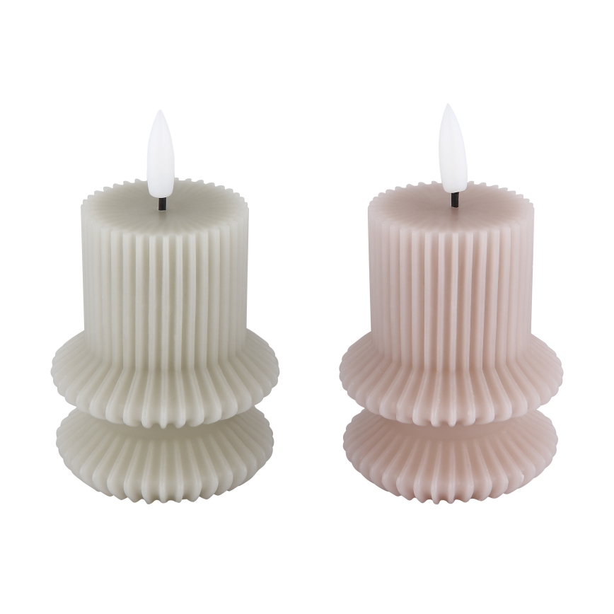 Globo - SET 2x LED-Kerze LED/0,06W/3V 1xCR2032 210 mAh