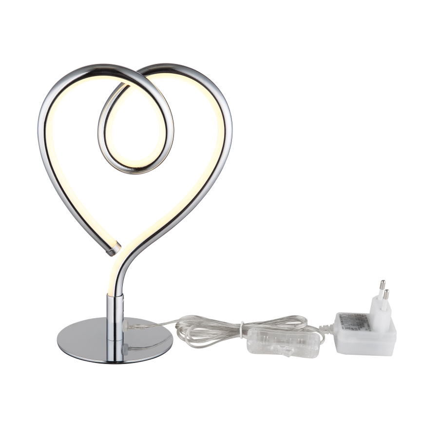 Globo - LED-Tischleuchte LED/6W/230V glänzendes Chrom