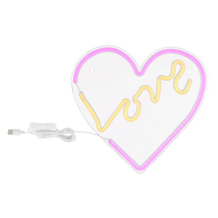 Globo - LED Neon-Wanddekoration LED/3W/USB Herz