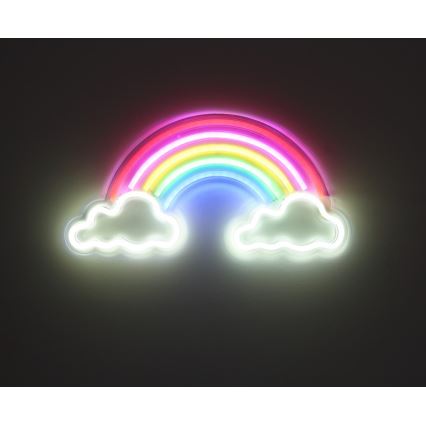 Globo - LED Neon-Wanddekoration LED/3W/USB Regenbogen