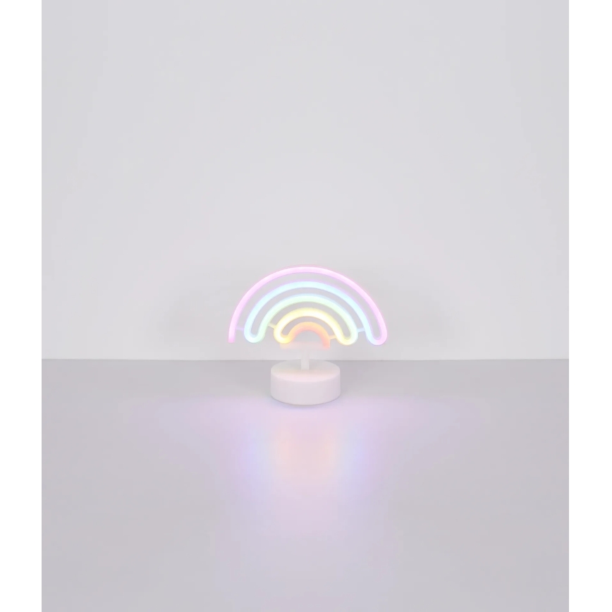Globo - LED-Neon-Tischdekoration LED/2W/3xAA Regenbogen