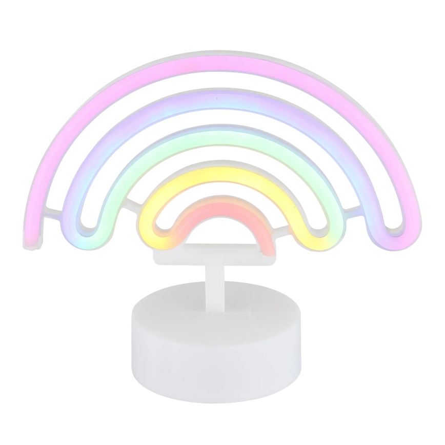 Globo - LED-Neon-Tischdekoration LED/2W/3xAA Regenbogen