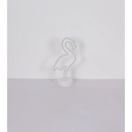 Globo - LED-Neon-Tischdekoration LED/2W/3xAA Flamingo