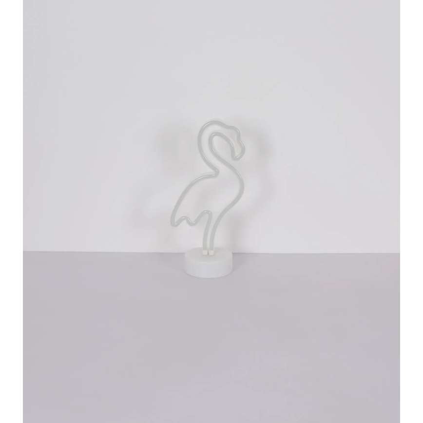 Globo - LED-Neon-Tischdekoration LED/2W/3xAA Flamingo