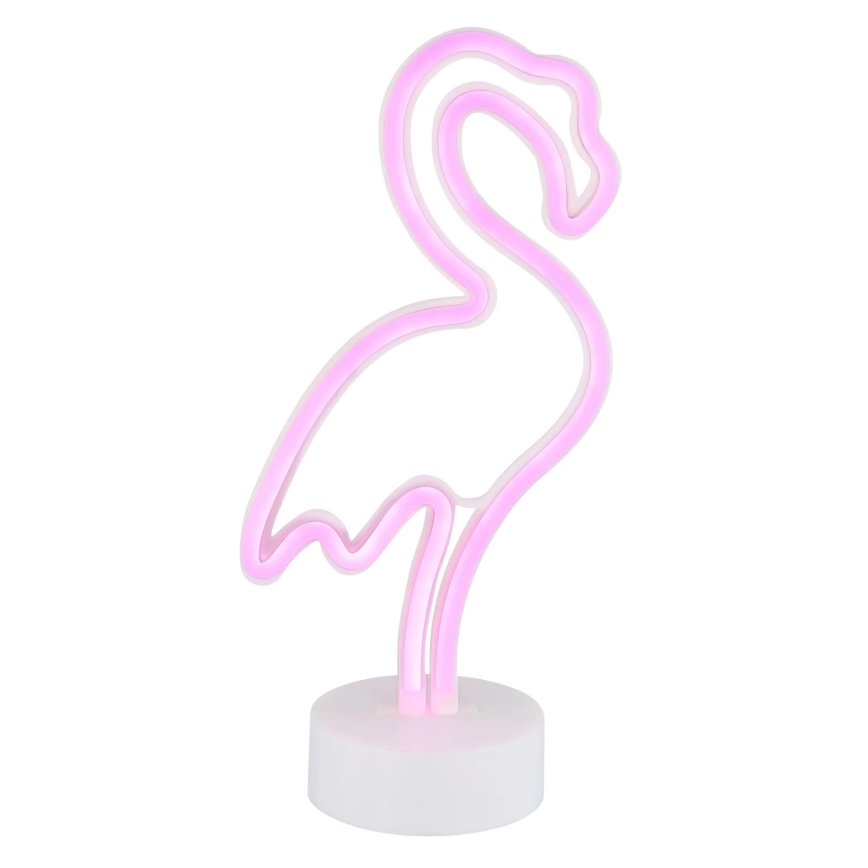 Globo - LED-Neon-Tischdekoration LED/2W/3xAA Flamingo